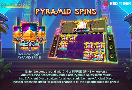 ฟีเจอร์ Pyramid Spins