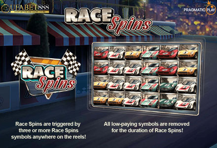ฟีเจอร์ Race Spins 24 Hour Grand Prix